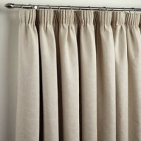 Sewing straight curtains on tape
